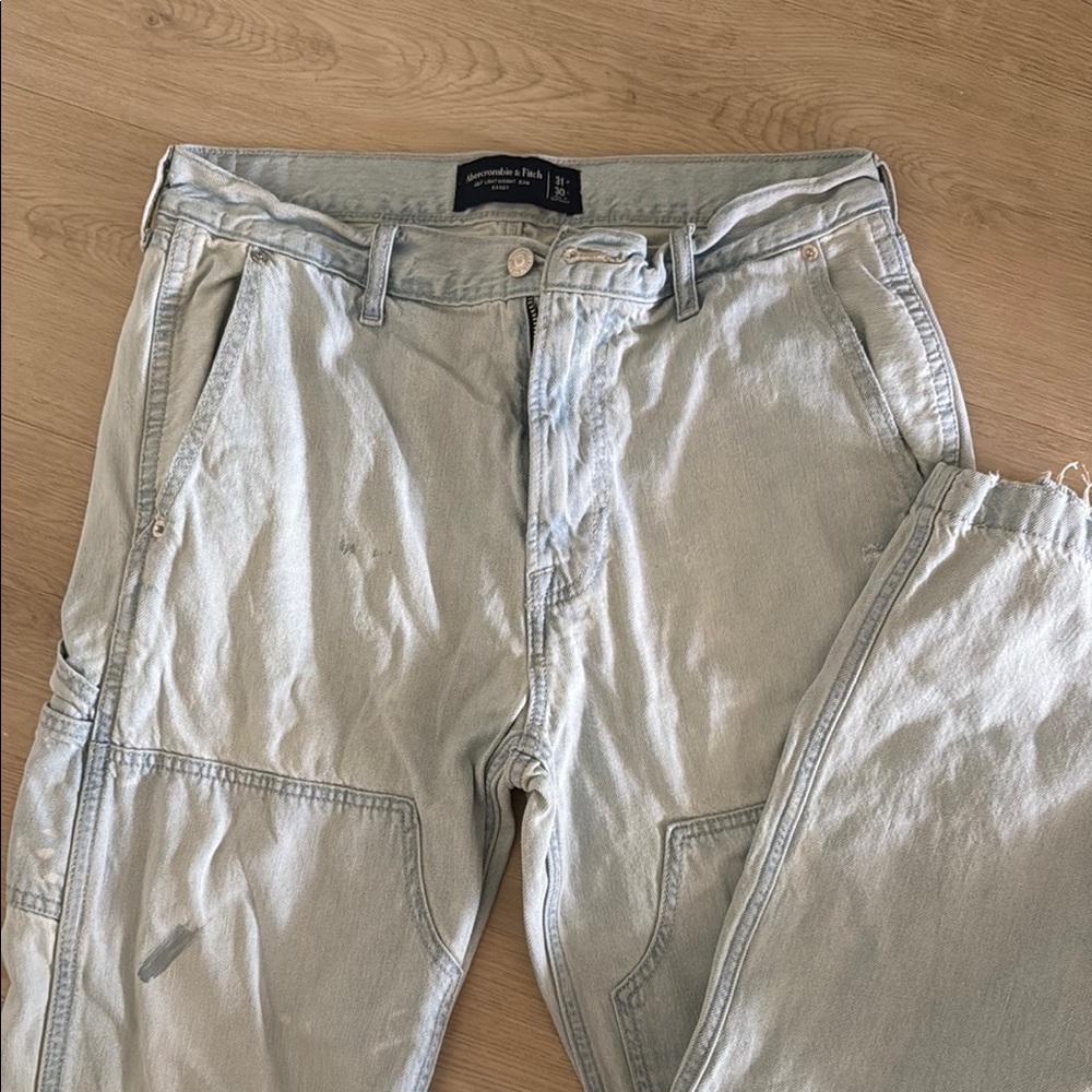 Abercrombie & Fitch Faded Denim Pants